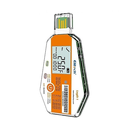 WHO Approved Single Use Temperature Datalogger (-30? to 70?) for Pharmaceuticals, Vaccine Cold Chain, Critical Transportation | Model: Elitech LogEt1 (1)