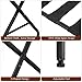 AMHANCIBLE Luggage Rack, Foldable Suitcase Stands Set of 2, Metal Luggage Holder for Guest Room, Bedroom, Hotel, Holds up to 110 lb, Easy Assemble, Black HLR01BK