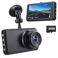Miden Dash Cam Auto with 64G SD Card