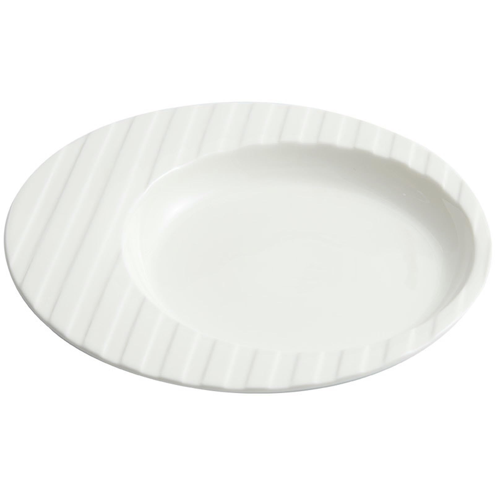 Plato de pasta italiana Ceramic Line, plato redondo mediano para restaurante de hotel, 30,5 cm