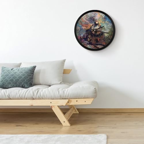 Horloge murale décorative au design épuré avec cadran analogique