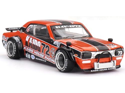 MINI GT Skyline 2000GT-R 1:64 en color naranja miniatura 2