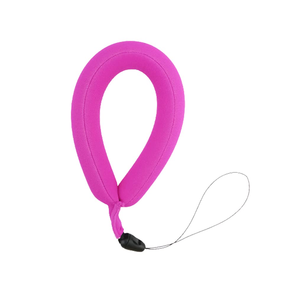 Fencelly Pink Universal Floating Wrist Strap For Underwater Camera, High Visibility, Neoprene, Classic Style, Lanyard Body Strap