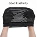 3Pcs Satin Sleeping Shower Caps Wave Cap Silky Elastic Band Caps Soft Breathable Hair Wrap Hair Bonnet for Sleep Unisex Beanie Cap Beanies Hats Shower for Men Women Athletes Hip-hop Lovers