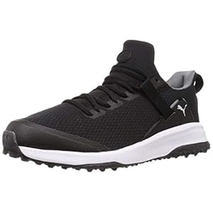 PUMA 193850, Zapatos de Golf Hombre, Black Quiet Shade Negro, 41 EU