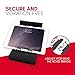 Macally Car Headrest Mount for Kids - Tablet Holder for Car Back Seat - iPad Holder for Car Backseat Rear Facing with Anti Slip Strap and Adjustable Case
