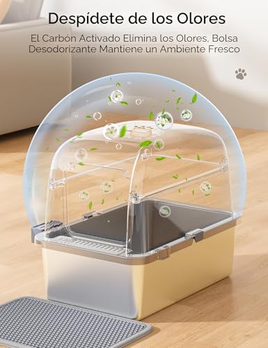 Arenero de acero inoxidable MeoWant con estera para salones limpios 4