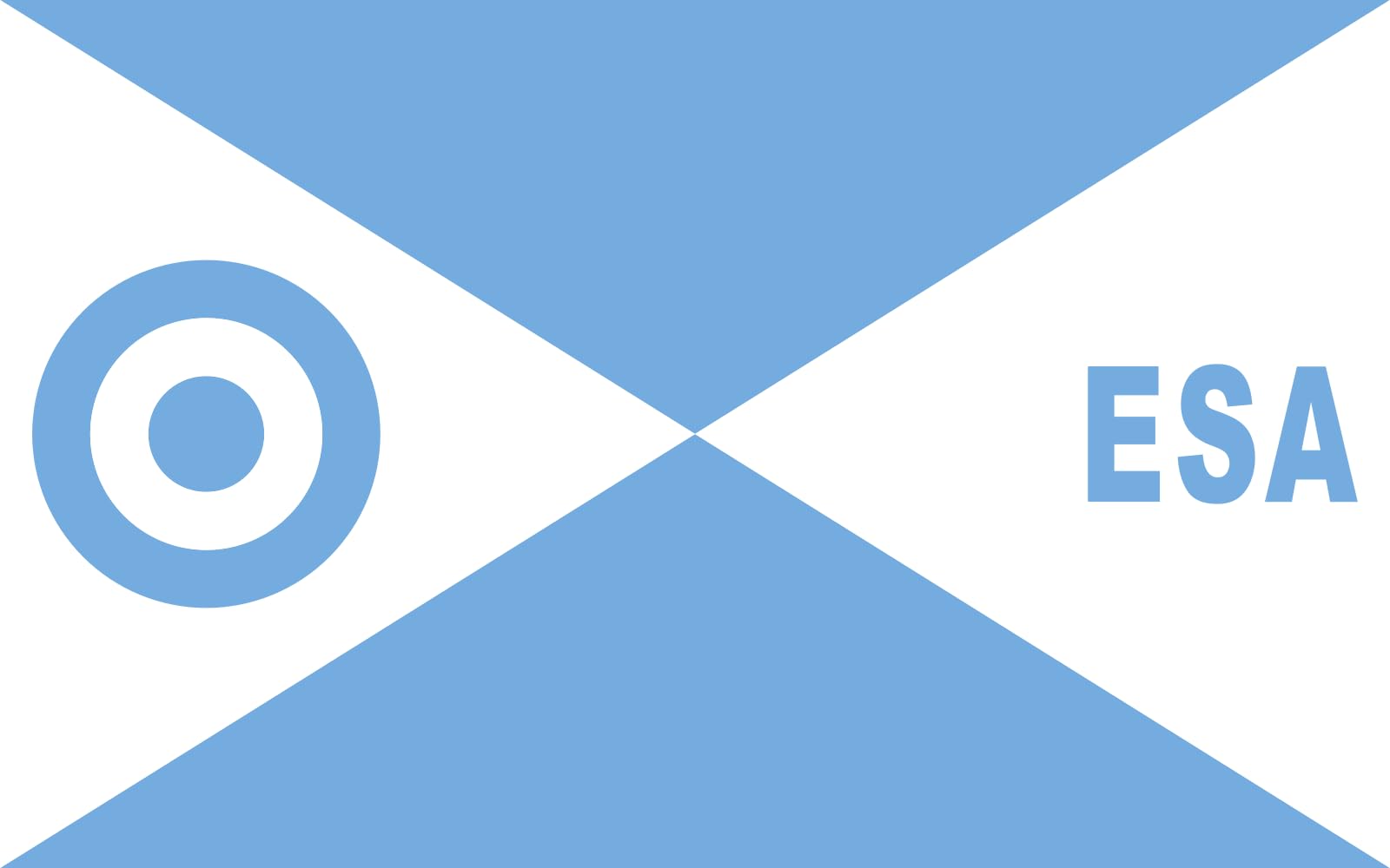 Drapeau Large Director école ESA FAA grand format pour mât extérieur