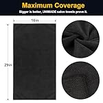 Salon Towels 24 Pack, Microfiber Barber Towel Bulk, (16x29 inches) Hair-Drying Cloth Super Soft Black Hand Cloths for Gym, Bath, Spa Use and Home Beauty Care(Not Bleach Proof) - Image 2