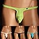 Faringoto Netz-Tanga für Herren, G-String, Micro-Tanga, Bikini-Slip, Blau, X-Large