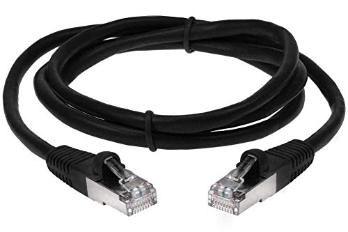 Cable de red SF Cable Cat5e blindado STP 6ft negro miniatura 1