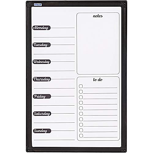 Quadro Branco Planner Black 0,60x0,40 -Stalo