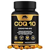 Bearactive CoQ10 Supplement Softgels - Heart Health, Energy & Recovery - Coenzyme Q10 High Strength - Q10 Coenzyme Ubiquinone – 30 Vegan Softgels with Coconut MCT Oil (COQ10 200mg - 30 Softgels)