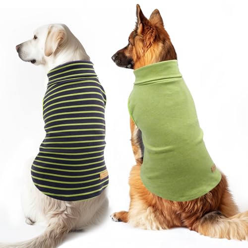 Image of KYEESE 2Pack Dog Sweater for Large Dogs Soft Pet Coats Fleece Sweatshirt