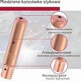 EATBALE Zestawy akcesoriów do pistoletu spawalniczego 15AK MIG MAG do PARKSIDE PIFDS 120 A1 do WELDINGER ME 200 eco 0,9 mm/0,035" końcówki stykowe M6 zestaw dyfuzorów gazowych części zamienne dysza