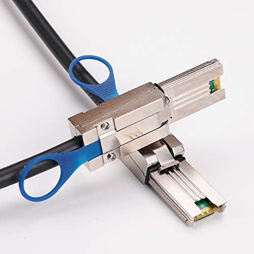 BORSVAEN External Mini SAS 28AWG 26-Pin SFF-8088 Male to Mini SAS 26-Pin SFF-8088 Male Cable- 6.6 Feet