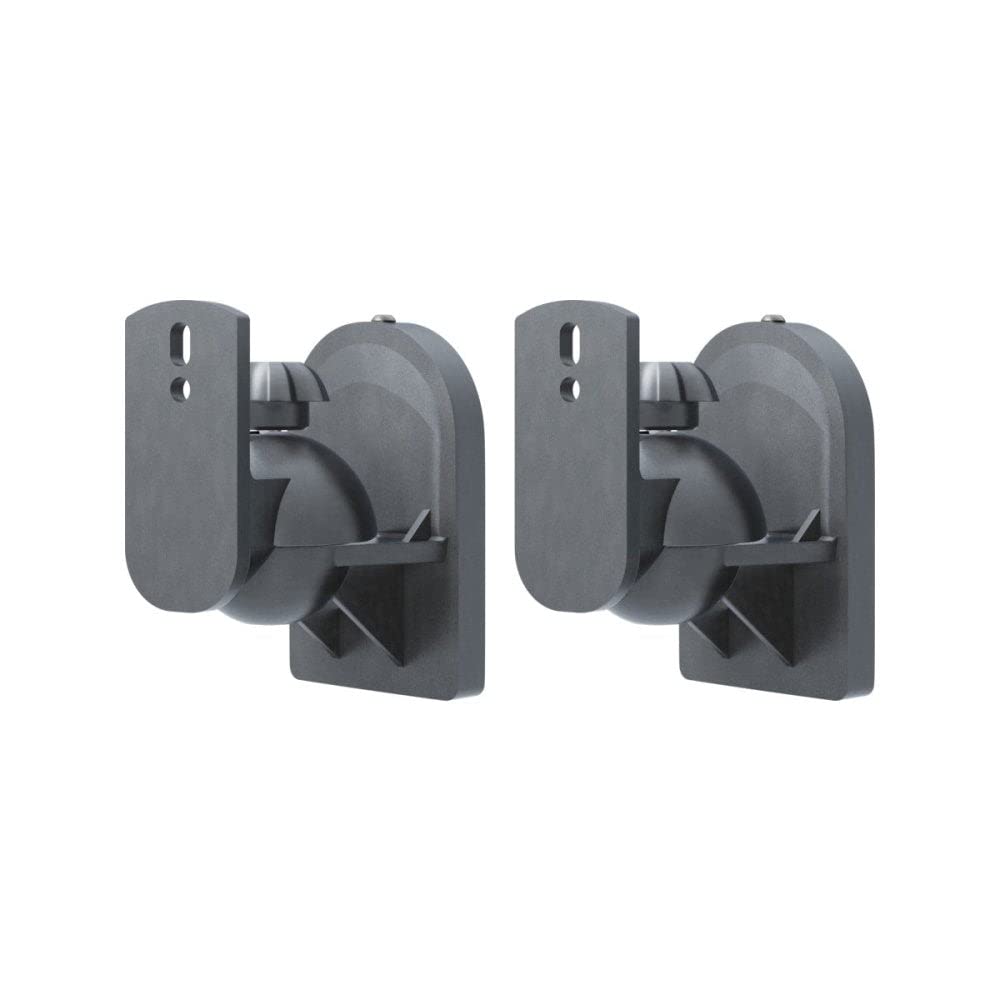 goobay 49393 - Supporto da parete per casse fino a 3.5 kg, colore: Nero