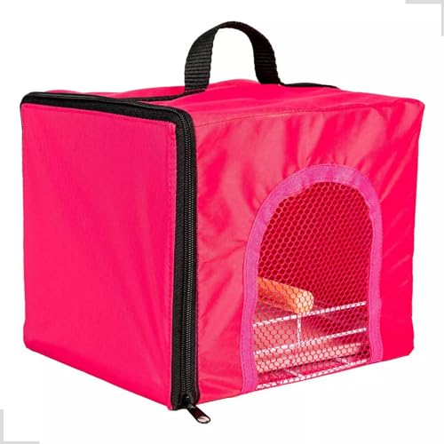 Bolsa Caixa Container Transporte Calopsita Periquito Aves Rosa