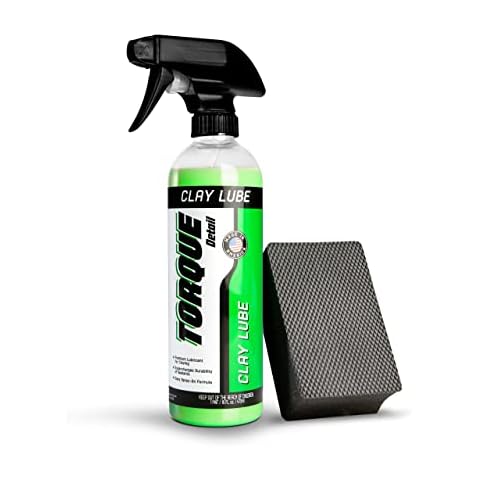 Clay Decon Kit - Clay Block and Clay Lube Spray for Car Detailing - Reusable Synthetic, Removes Iron Fallout and Metal Contaminants Cover