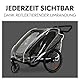 hauck Regenschutz für Bike N Walk Duo Fahrradanhänger 67 x 64 x 100 cm - mit Belüftungslöcher, Reflektierende Umrandung - Schnelle & Einfache Befestigung am Kinderanhänger - Faltbar - Transparent
