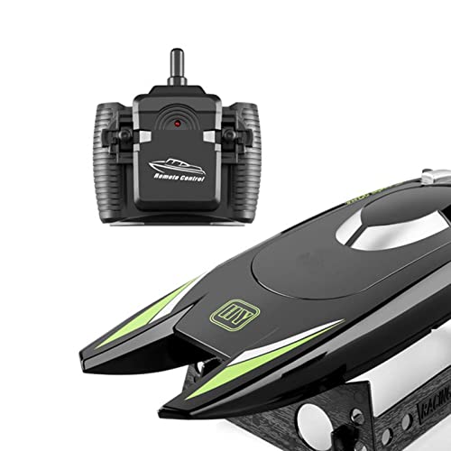 Bateau télécommandé électrique noir modèle RC de course pour adulte - 2