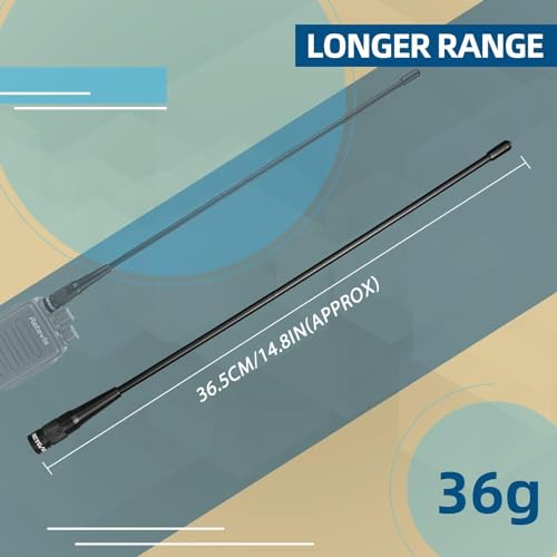 Retevis RHD771 Funkgerät Antenne SMA-M Dual Band UHF/VHF Kompatibel mit Walkie Talkie Retevis RT1 RT3 RT3S RT81 RT82 RT85 Baofeng UV-3R TYT MD-380 MD-280 Woxun KG-UV9D KG-UV6D KG-UV8D (1 STK.)