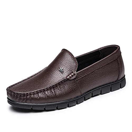 Chaussures en cuir pour hommes mûrs respirantes style décontracté