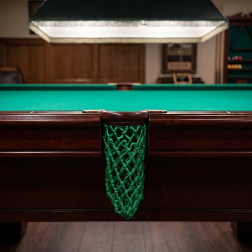 Bolsillos de red para mesa de billar de nylon verde para mesas de 8-ball 5