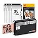 KODAK Mini 2 Retro Navidad Regalos 4Pass, Impresora Fotográfica + 38 Fotos, Fotos Instantáneas Tamaño 54X86mm, Conexión Inalámbrica Bluetooth - Negro