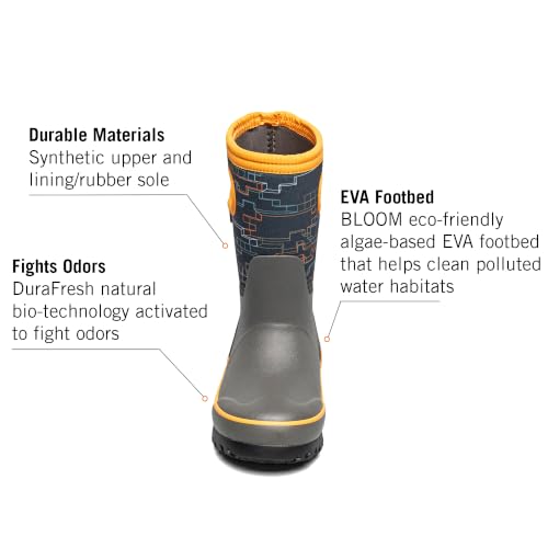 Image of BOGS Grasp Kids Waterproof Rain Boots, Insulated Winter Snow Boots