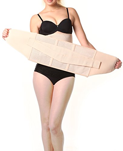 CYUURO Womens Abdominal Binder Postpartum Adjustable Elastic Maternity Support Waist Belt