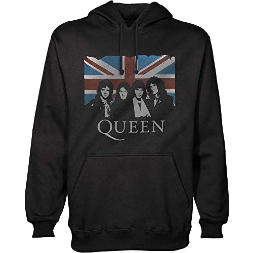 Sweat à capuche Queen vintage homme noir pour vos sorties rock