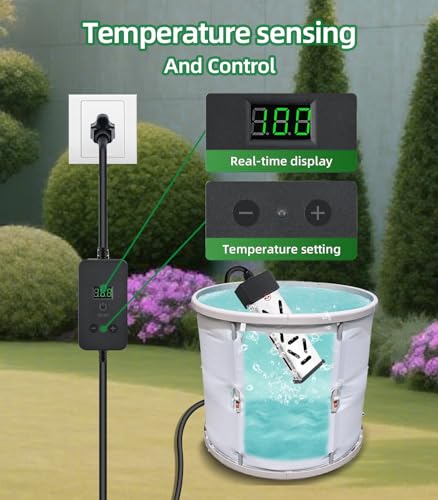 image for yoisie Immersion Water Heater 1800W, Portable Mini Pool Heater, Buck