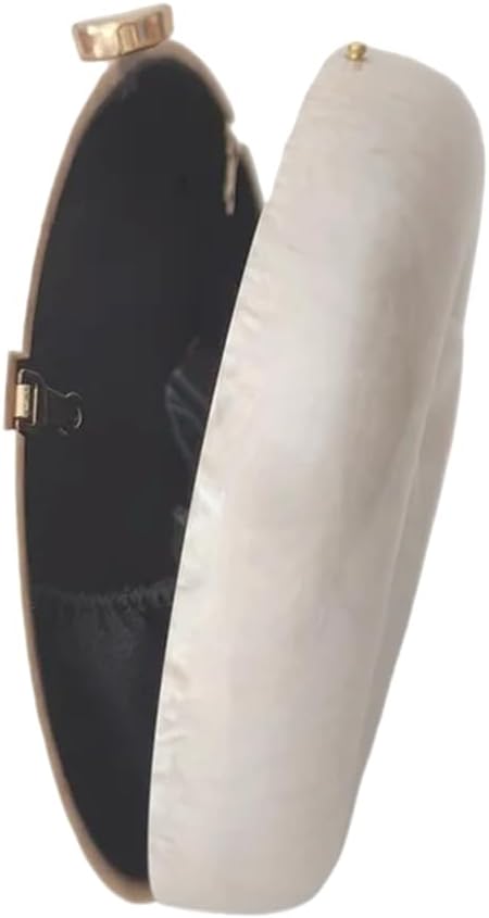 Women Pearl Acrylic Shell Purse Conch Acrylic Clutch Trendy Snail Shape Evening Handbag for Party Prom