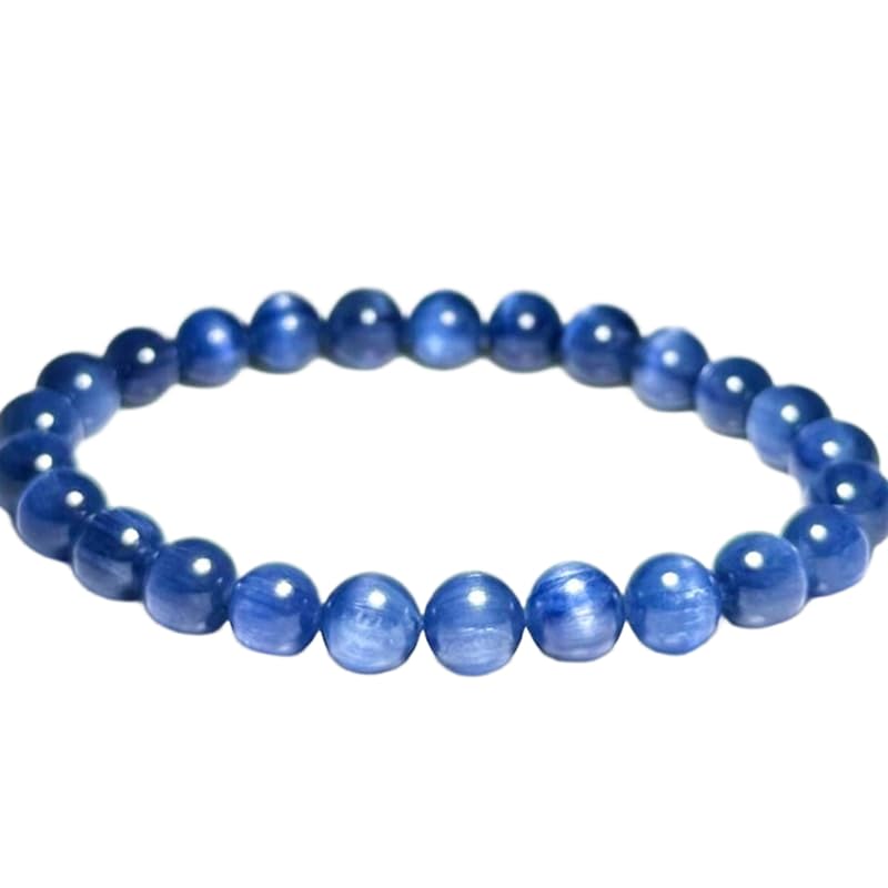 Kyanite naturelle 7 mm le bracelet énergétique pour vos séances de yoga