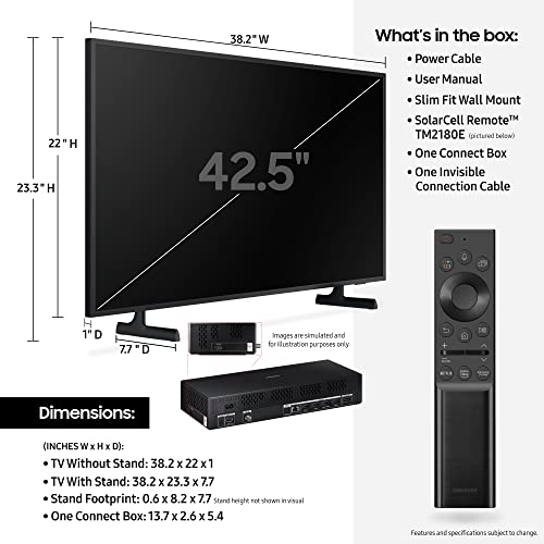 Image of SAMSUNG 43-Inch Class Frame Series - 4K Quantum HDR Smart TV with Alexa Built-in (QN43LS03AAFXZA, 2021 Model)