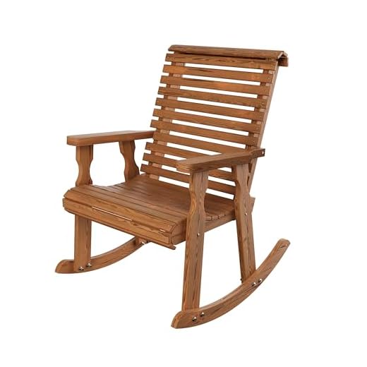 Amish Heavy Duty Roll Back Rocking Chair