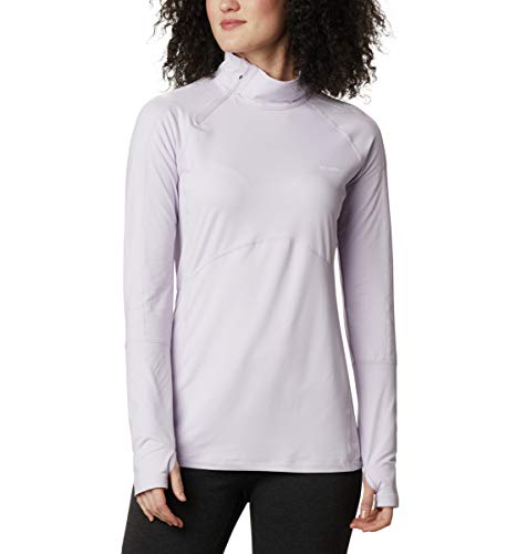 Columbia Women's Winter Power 1/4 Zip Knit, Pale Lilac, XX-Large