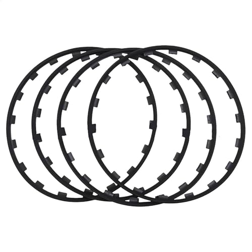 Rim Protectors Set of 4 Black 17 inch