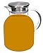 70 OZ Super Large Heat Resistant Glass Beverage Pitcher with Stainless Steel Lid - Borosilicate Water Carafe with Spout and Handle – Perfect for Homemade Juice & Iced Tea by IBBM