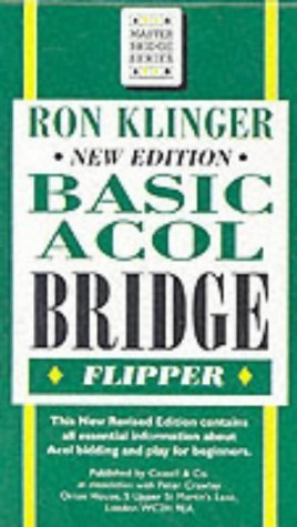 Basic Acol Bridge Flipper (Master Bridge) by Klinger, Ron New Edition (2001)