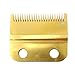 Professional Standard Stagger-Tooth 2 Hole Hair Clipper Trimmer Replacement Blade #2161,Detailer Blade Set,Ceramic Blade,Fits for the 5 Star Series Cordless Magic Clip,Including Screws,Gold