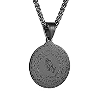 Algopix Similar Product 8 - HZMAN Bible Verse Prayer Necklace