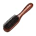 Goody Smoothing Hairbrush with Natural Boar Bristles for Frizz Control, Flyaway Control, Smooth Shiny Finish, Wooden Styling Brush for All Hair Types