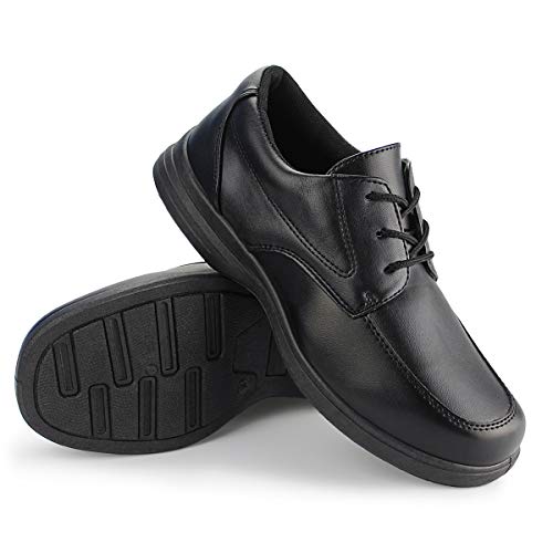 Hawkwell Boy's School Uniform Dress Shoe(Little Kid), Black Pu, 4 M Us #TOP5