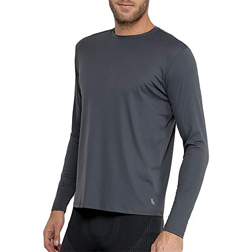 Camiseta Repelente UV, Lupo, Masculino, Cinza, M