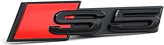 Audi 8W6071805 Lettering Clip S5 Lettering Tuning Radiator Grille Black Edition Emblem Black/Red