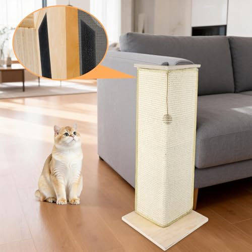 Rascador Esquinero para Gatos con Sisal y Juguete miniatura 5