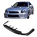 IKON MOTORSPORTS Front Bumper Lip, Compatible with 2002-2003 Subaru Impreza WRX Sedan/RS Sedan, Not Fits Wagon, PD Style Matte Black PP Air Dam Chin Spoiler Protector Splitter 1PC