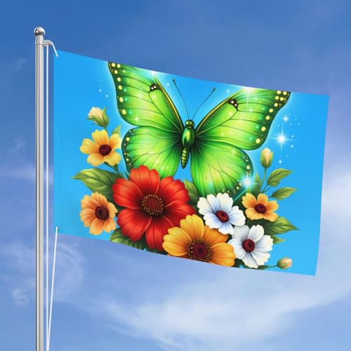 Drapeau double face en polyester durable pour terrasse et maison - 3
